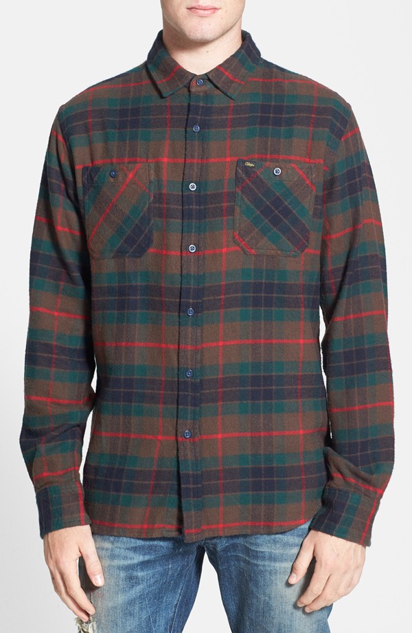 Obey 'Harrison' Plaid Flannel Shirt